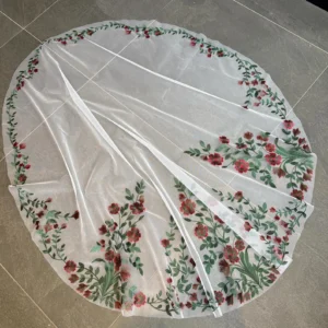 Floral Mantilla Colored Veil